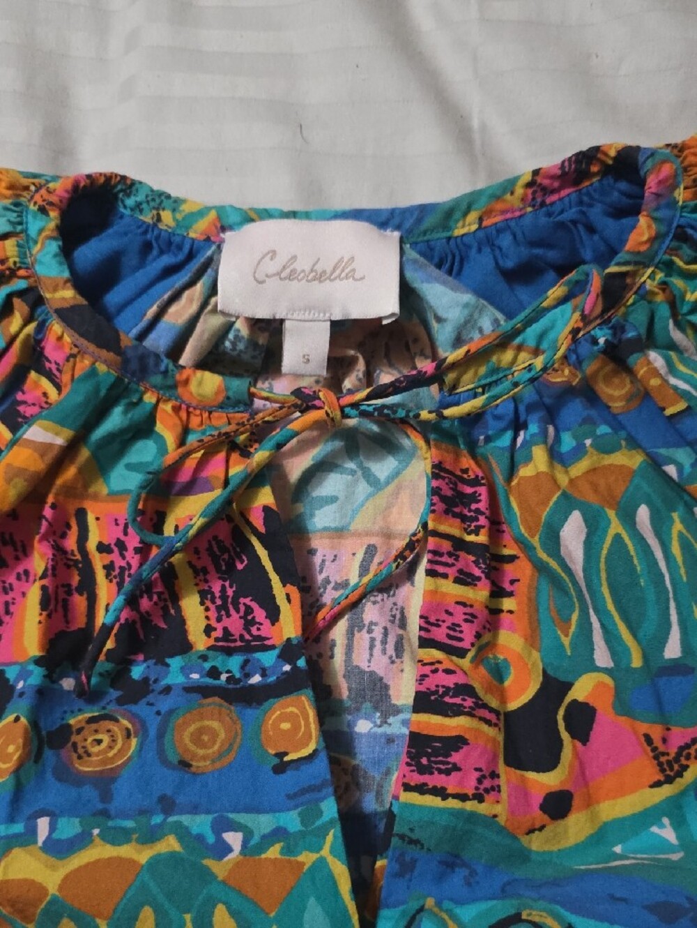 Cleobella Colorful Abstract Print Two-Piece Set - Picture 4 of 7
